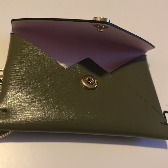 NWT Ganni Keychain Green Card Holder, OS - Picture 6 of 9